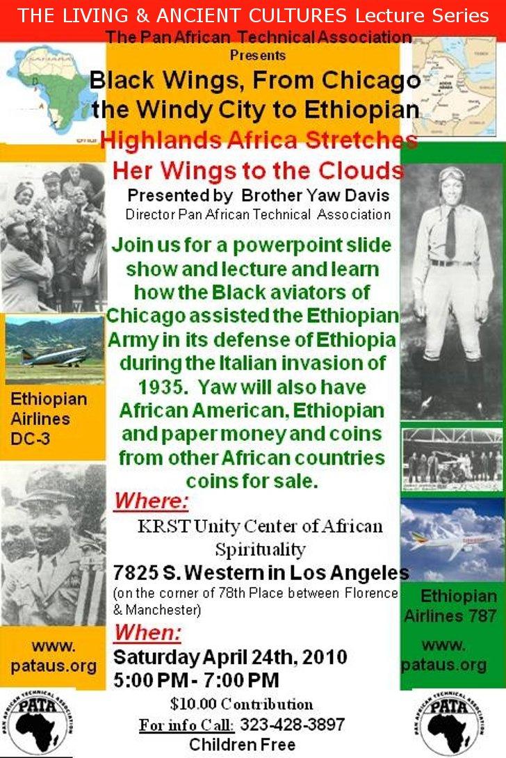 Black wings, from Chicago to the Ethiopian highlands