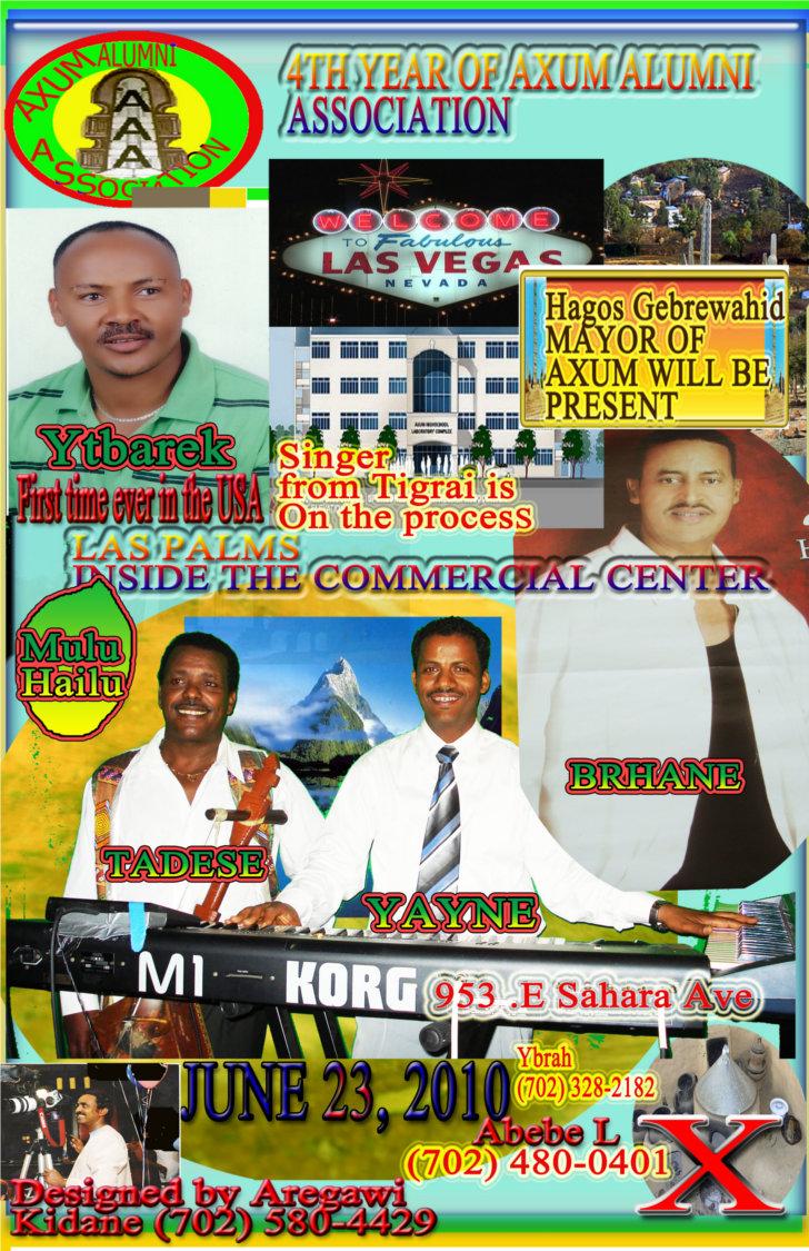 Axum Alumni Association Development 4th Year Celebration in Las Vegas