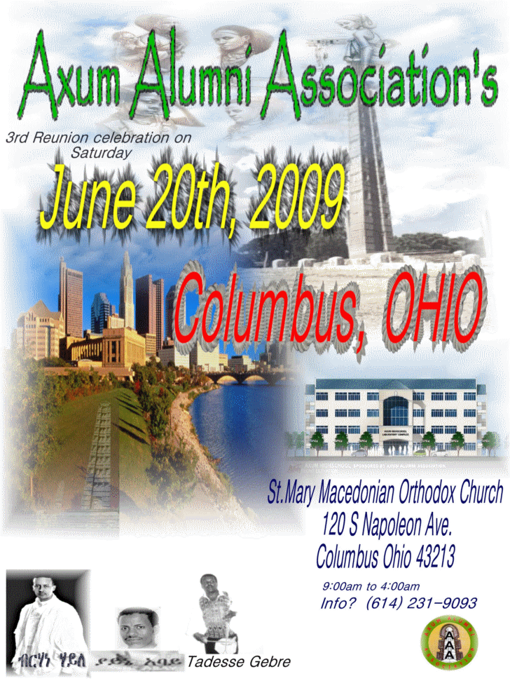 Axum Alumni Association's 3rd reunion Columbus Ohio