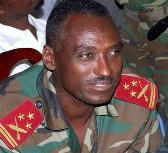 Gabre Yohannes Abate, the Ethiopian troop commander in Somalia (AP Photo/Mohamed Sheikh Nor)
