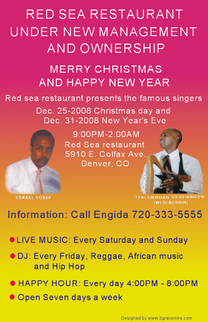 New year party at Red Sea Restaurant