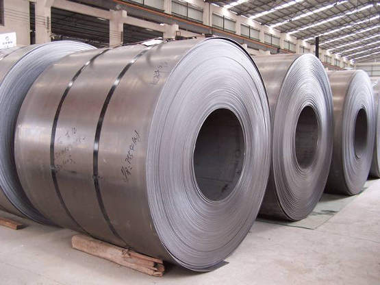 Hot rolled sheet metal in a factory