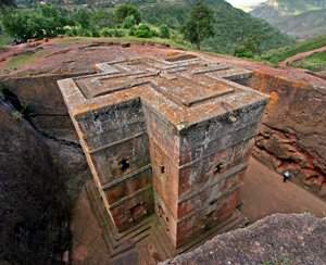 The Church of St. George (Amharic: Bete Giyorgis?) is a monolithic church in Lalibela, Amhara state, Ethiopia.