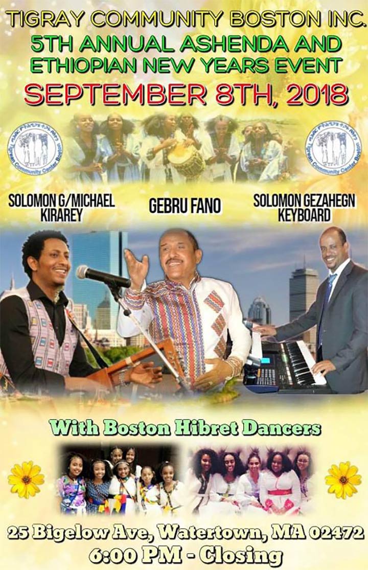 Tigray Community in Boston Ashenda and Ethiopian New Year party 