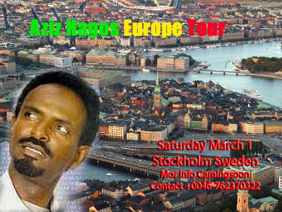 Aziz Hagos in Stockholm Sweden