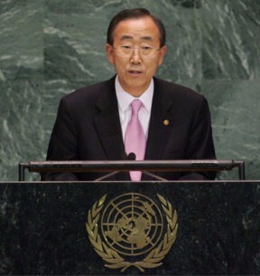 The United Nations Secretary-General Ban Ki Moon