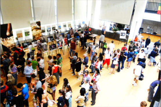 Ethiopians gather at the open house at the Ethiopian Embassy in Washington DC