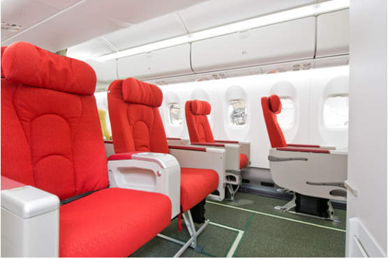 Ethiopian Airlines Q-400 interior