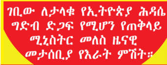 Grand Renaissance Dam Support Party in Memory of PM Meles
