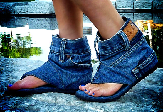 Sandal Jean Boots 