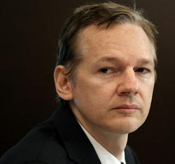 Julian Assange, the founder of Wiki leaks