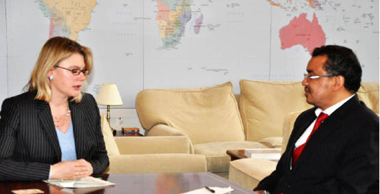 The Foreign Minister with Rt. Hon. Justine Greening