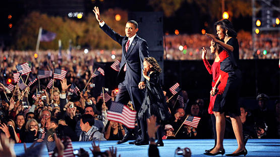 President Barak Obama victory