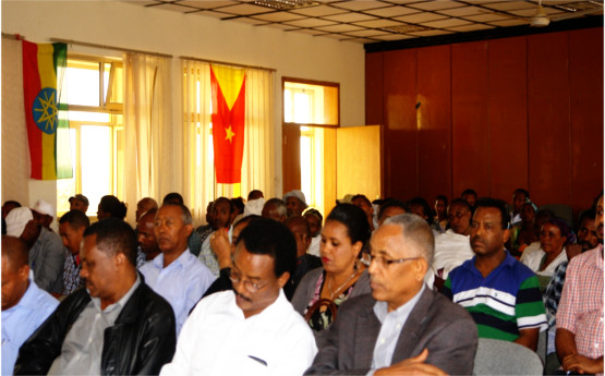 Mr. Abay Weldu and Mr. Teklewoini Assefa chairing the general assembly