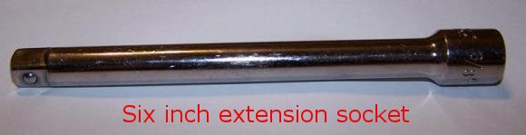 Six inch extension socket