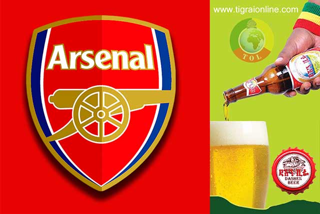 Arsenal parteners with Dashen Beer in Ethiopia