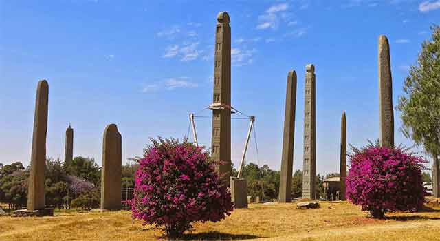 Obelisks of Axum in Tigrai state northern Ethiopia