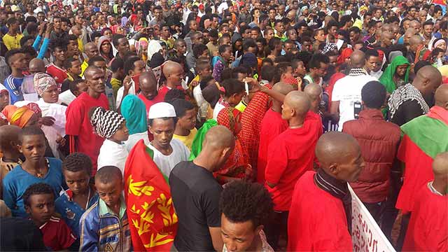 Thousands of Eritreans demonstrated in support of Commission of Inquiry on Human Rights in Eritrea