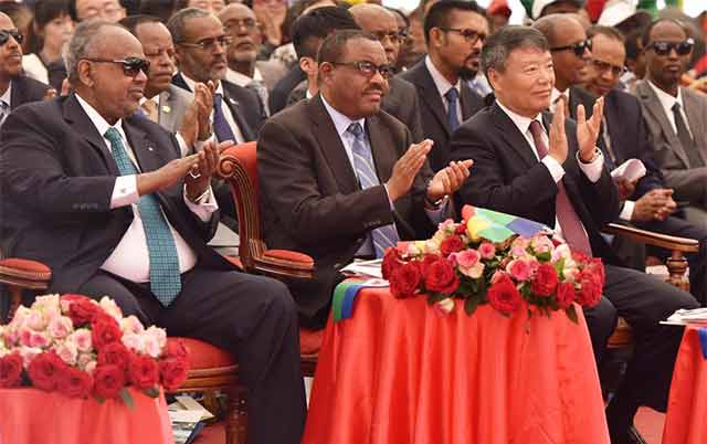 Ethiopia-Djibouti railway project inauguration Ethiopian officials and guests