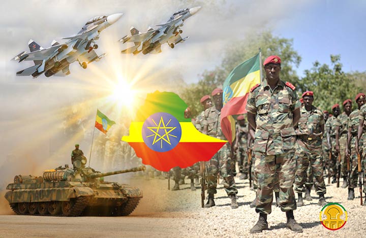 Ethiopian defense forces in 2018