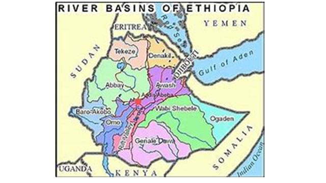 New administrative map of Ethiopia based on river basins