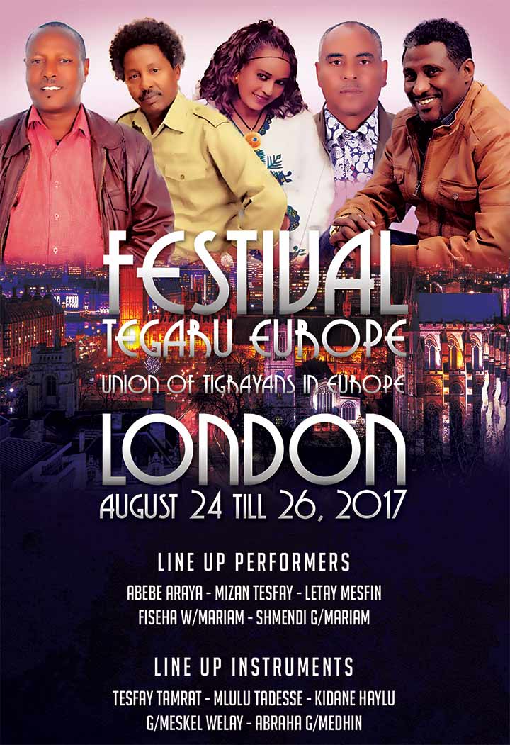 Union of Tigrayans in Europe Festival 2017 in London