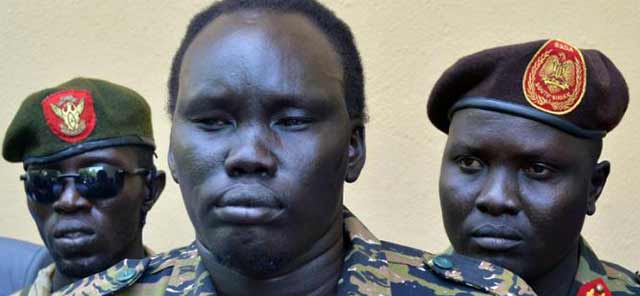 Lt. General David Yau Yau from the South Sudan army