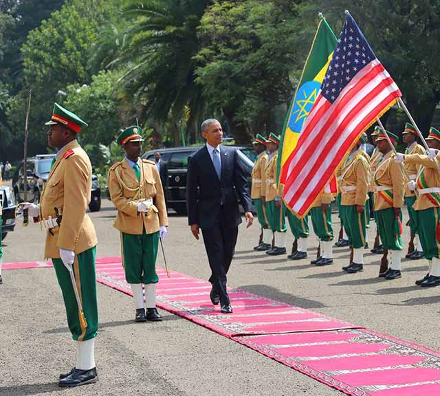 President Barak Obama and prime minister of Ethiopia Hailemariam Desalegn held a joint press conference