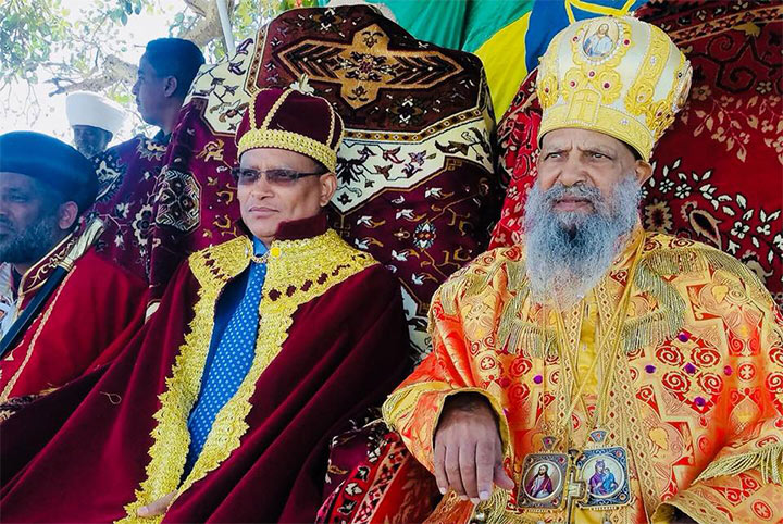 President of Tigrai state, Dr. Debretsion Gebremichael with His Holiness Abune Mathias I