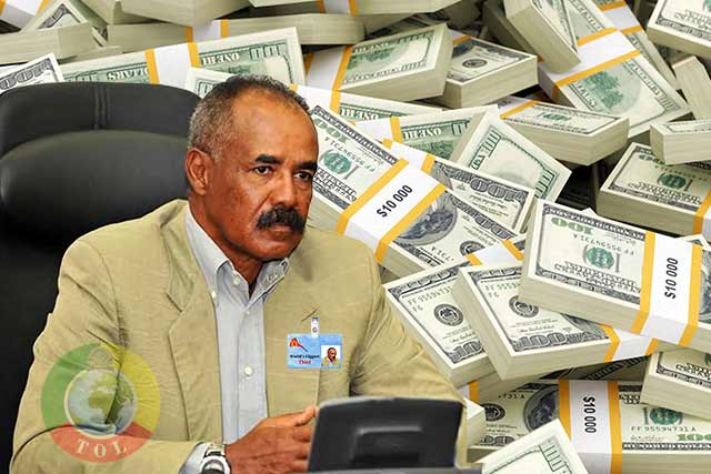 Isaias Afwerki and his PFDJ generals stole and hid 699 million dollars from Eritrea