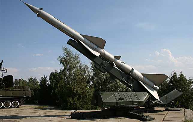 S-75 Surface to Air Missile fixed to one location