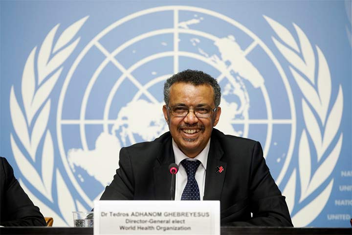 Dr. Tedros Adhanom elected as the New Director General of W.H.O
