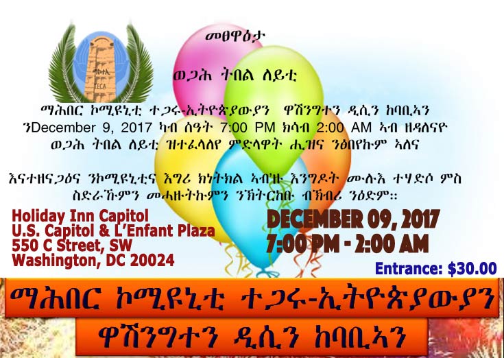 Tigraian Ethiopian Community Association Event  in Washington DC