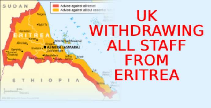 Western countries are withdrawing their Embassies staff from Eritrea