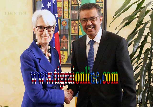 Ms Wendy Sherman, Under Secretary of State for Political Affairs and Dr. Tedros Adhanom Ethiopian Minster of Foriegn Affairs