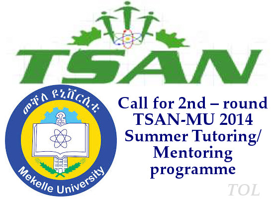 Call for second � round TSAN-MU 2014 Summer Tutoring/Mentoring programme