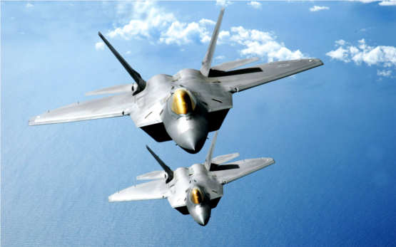 F-22 stealth Raptors