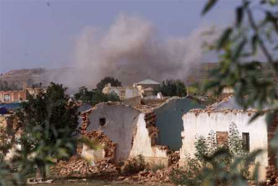The town of Zalambesa in Tigrai was destroyed by Eritrea in 1998